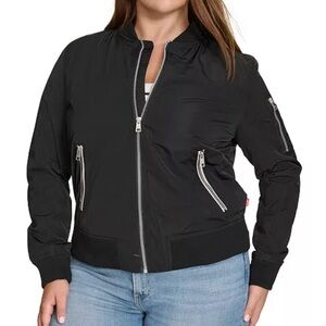 Women's Black Bomber Jacket levis